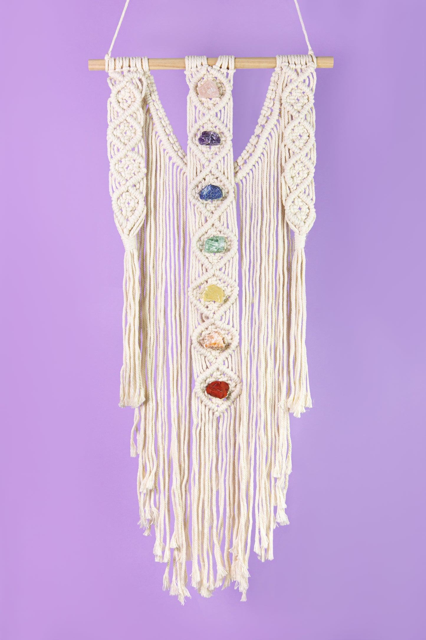 Macrame su kristalais