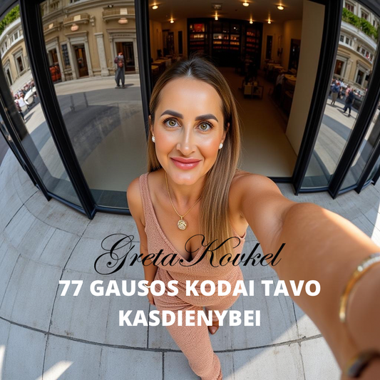 Meditacija/afirmacijos "77 Gausos kodai tavo kasdienybei"