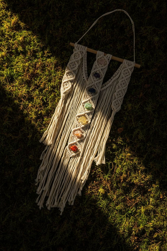 Macrame su kristalais