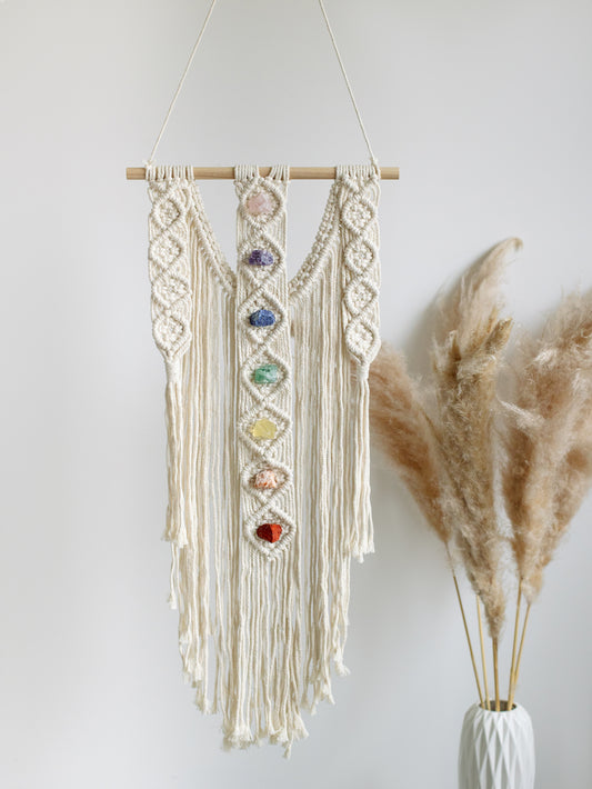 Macrame su kristalais