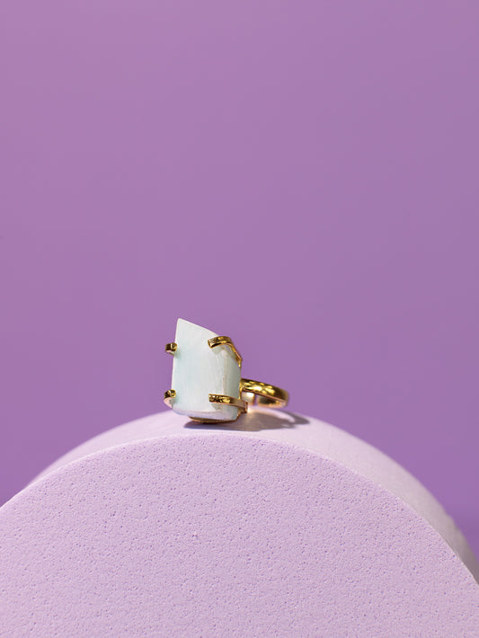 Mini žiedas su larimar